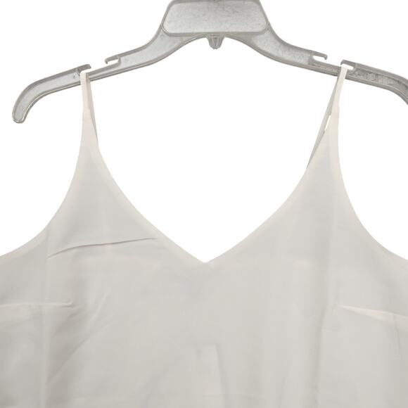 Banana Republic Factory Blouse Snow Day White SIze Small Adjustable Straps NWT - Picture 2 of 8